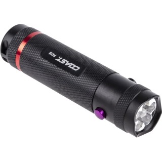 Coast UV LED Torch Black 59 lm, Aluminium Housing, 3x AAA Batteries, 101 mm PX10