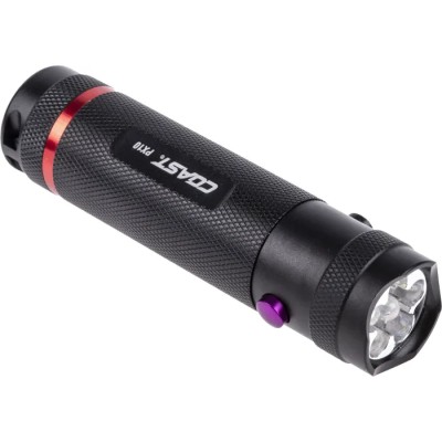 Coast UV LED Torch Black 59 lm, Aluminium Housing, 3x AAA Batteries, 101 mm PX10