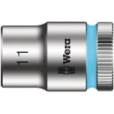 Wera 3/8 in Drive 11 mm 6 Point Hex Socket Chrome Vanadium Steel, 29mm Overall Length 05003556001