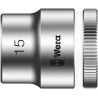 Wera 3/8 in Drive 15 mm 6 Point Hex Socket Chrome Vanadium Steel 29mm Overall Length 05003560001