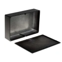 RS PRO Die Cast Aluminium Enclosure Black Lid 55.9 mm Height x 222.1 mm Length x 145.9 mm Width 621-4968