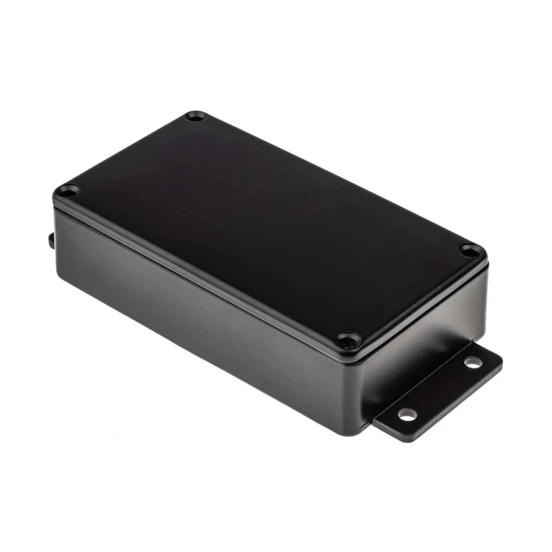 RS PRO Flanged Black Black Lid Die Cast Aluminium Enclosure IP66 30mm x 139.7mm x 63.8mm 621-5012
