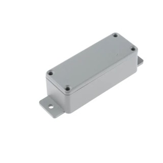 RS PRO Flanged Grey Lid Die Cast Aluminium Enclosure IP66 30 mm x 113.9 mm x 35.1 mm 621-5028