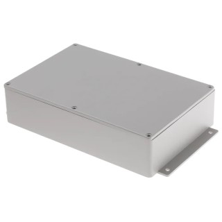 RS PRO Flanged Grey Lid Die Cast Aluminium Enclosure IP66 55.5 mm x 252 mm x 146.1 mm 621-5078