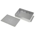 RS PRO Flanged Grey Lid Die Cast Aluminium Enclosure IP66 55.5 mm x 252 mm x 146.1 mm 621-5078
