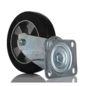 RS PRO Heavy Duty Swivel Castor 460 kg Load Capacity 200 mm Rubber Wheel Aluminium Hub 621-9064