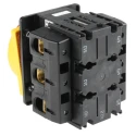 Eaton 3-Pole Panel Mount Isolator Switch, Red Handle, IP65, 125A, 45 kW, Rotary Actuator, Series P5-125 