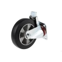 RS PRO Braked Swivel Castor Wheel 460 kg Load Capacity 200 mm Diameter Rubber Tyre Aluminium Hub Bearing 621-9086