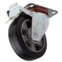 RS PRO Braked Swivel Castor Wheel 330 kg Load Capacity 160 mm Diameter Rubber Wheel 621-9070