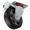 RS PRO Braked Swivel Castor Wheel 330 kg Load Capacity 160 mm Diameter Rubber Wheel 621-9070
