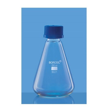 borosil-erlenmeyer-conical-flask-with-screw-cap-100-ml-5021016-41073