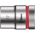 Wera 1/2 in Drive 17 mm 6 Point Hex Socket Chrome Vanadium Steel 37mm Overall Length 05003608001
