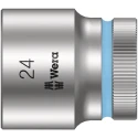 Wera 1/2 in Drive 24 mm 6 Point Hex Socket Chrome Vanadium Steel 37mm Overall Length 05003614001