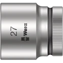 Wera 1/2 in Drive 27 mm 6 Point Hex Chrome Vanadium Steel Socket 40mm Overall Length 05003615001