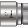 Wera 1/2 in Drive 27 mm 6 Point Hex Chrome Vanadium Steel Socket 40mm Overall Length 05003615001