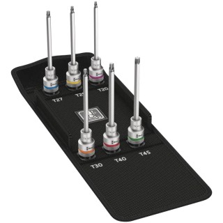 Wera 6-Piece 1/2 in Zyklop Socket Set with Holding Function, 140mm Length 05004211001