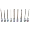 Wera 9-Piece 1/2 in Zyklop Socket Set Chrome Molybdenum Steel, Chrome Finish 05004212001