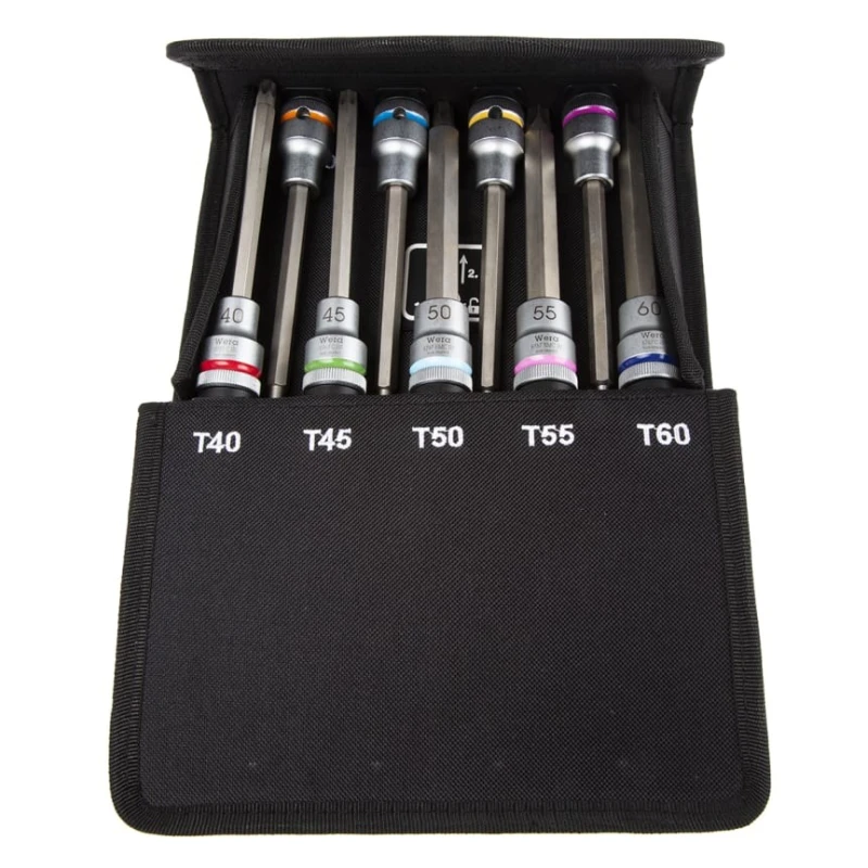 Wera 9-Piece 1/2 in Zyklop Socket Set Chrome Molybdenum Steel, Chrome Finish 05004212001