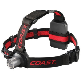 Coast HL5 LED Head Torch 175 lm 56 m Black Plastic Housing Powered by 3 AAA Batteries HL5