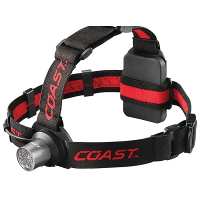 Coast HL5 LED Head Torch 175 lm 56 m Black Plastic Housing Powered by 3 AAA Batteries HL5