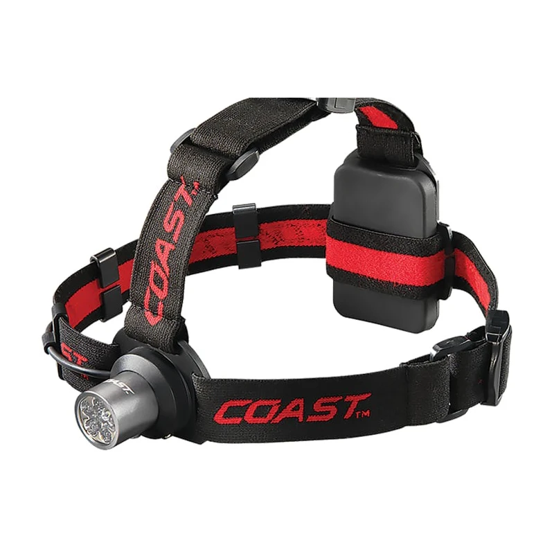 Coast HL5 LED Head Torch 175 lm 56 m Black Plastic Housing Powered by 3 AAA Batteries HL5