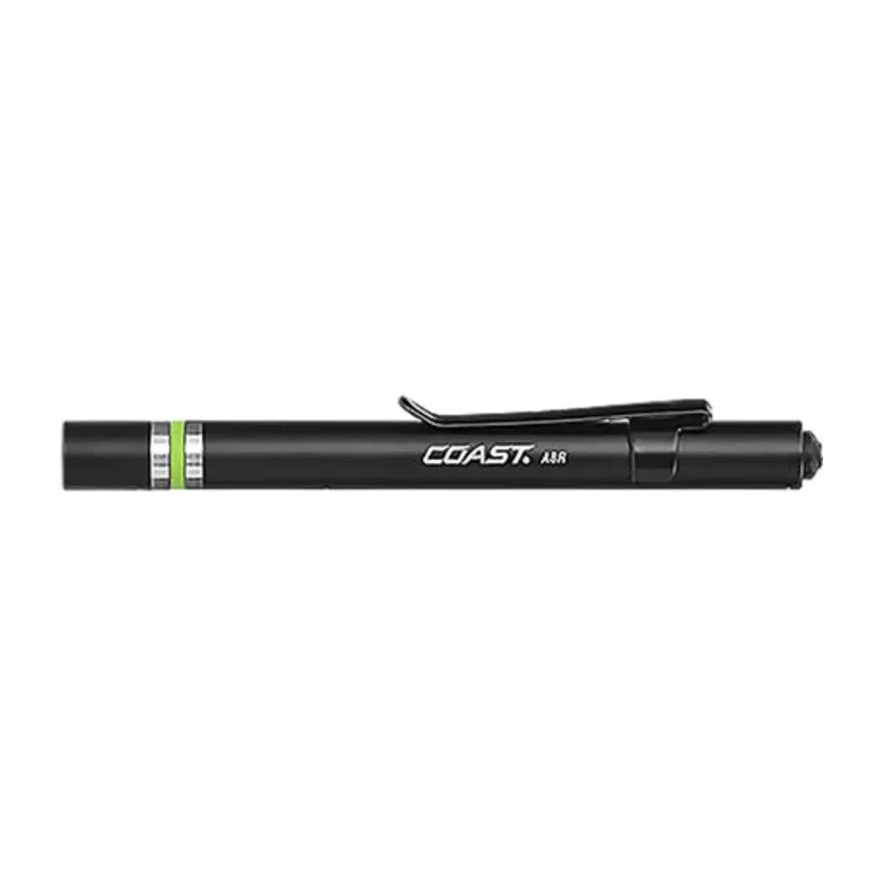 Coast Rechargeable LED Pen Torch Black Plastic Housing 12 lm 110 mm A8R