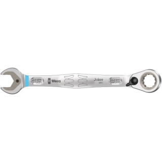 Wera Combination Ratchet Spanner Chrome Alloy Steel 234mm Overall 11/16 in 05020081001