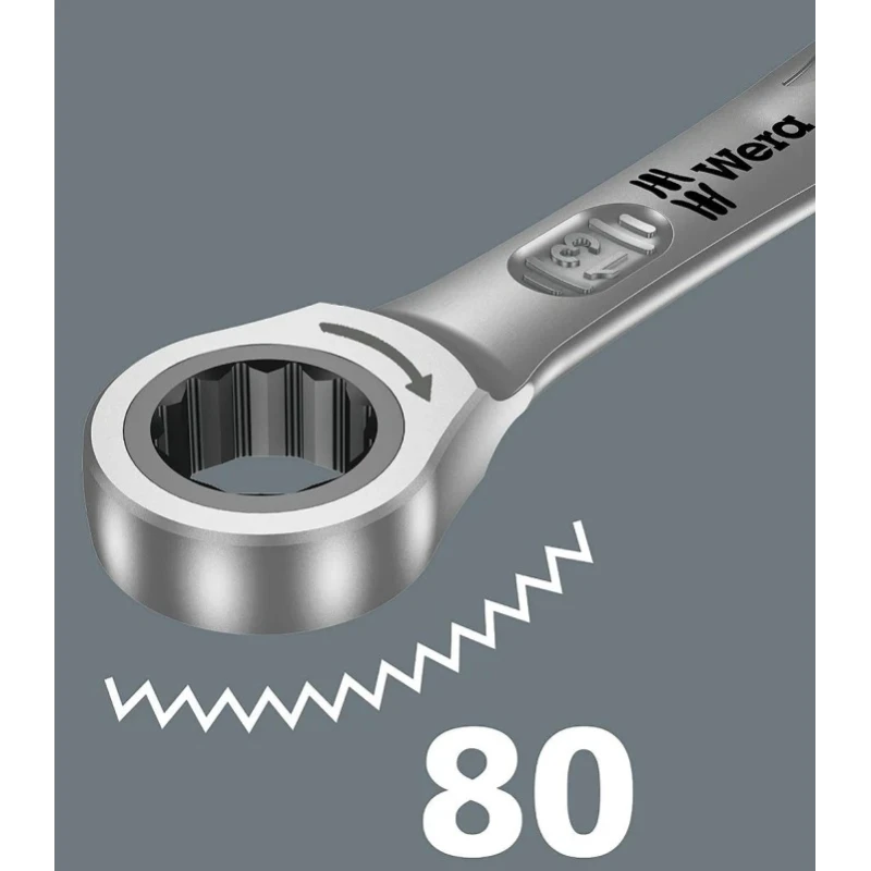 Wera Combination Ratchet Spanner Chrome Alloy Steel 165mm Overall Length 05020077001