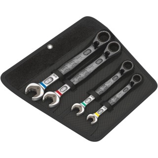 Wera Combination Ratchet Spanner Set 4 Pieces Sizes 10 to 19 mm 05020090001