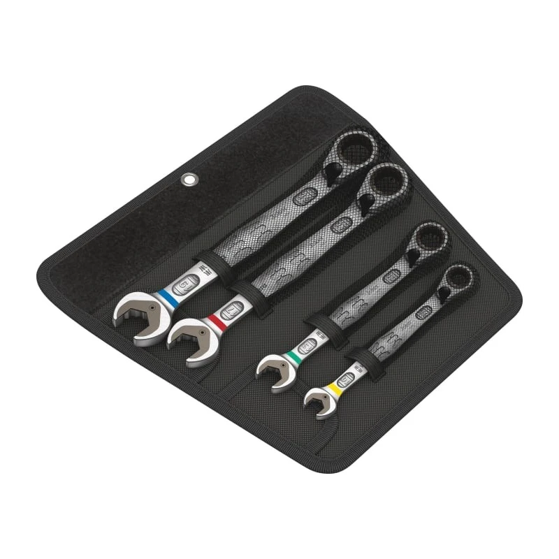 Wera Combination Ratchet Spanner Set 4 Pieces Sizes 10 to 19 mm 05020090001