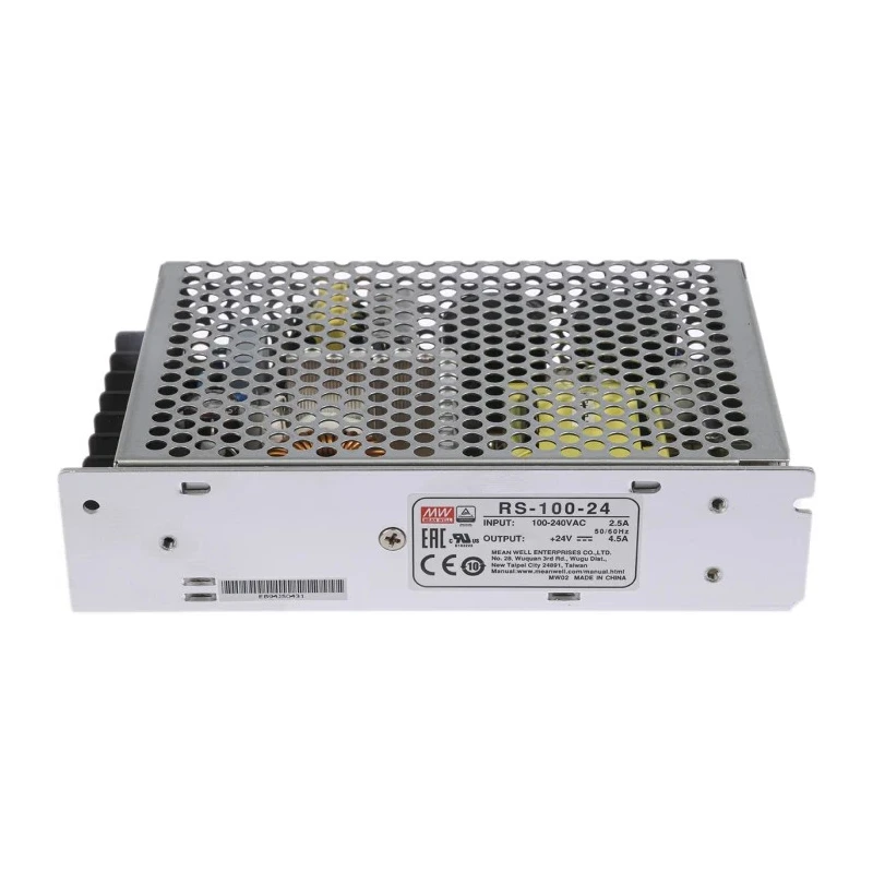 MEAN WELL RS-100-24 Switching Power Supply 24V DC 108W Universal Input 88-264V AC RS-100-24