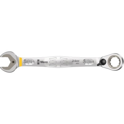 Wera Combination Ratchet Spanner Chrome Alloy Steel 246mm Overall 3/4 in 05020082001