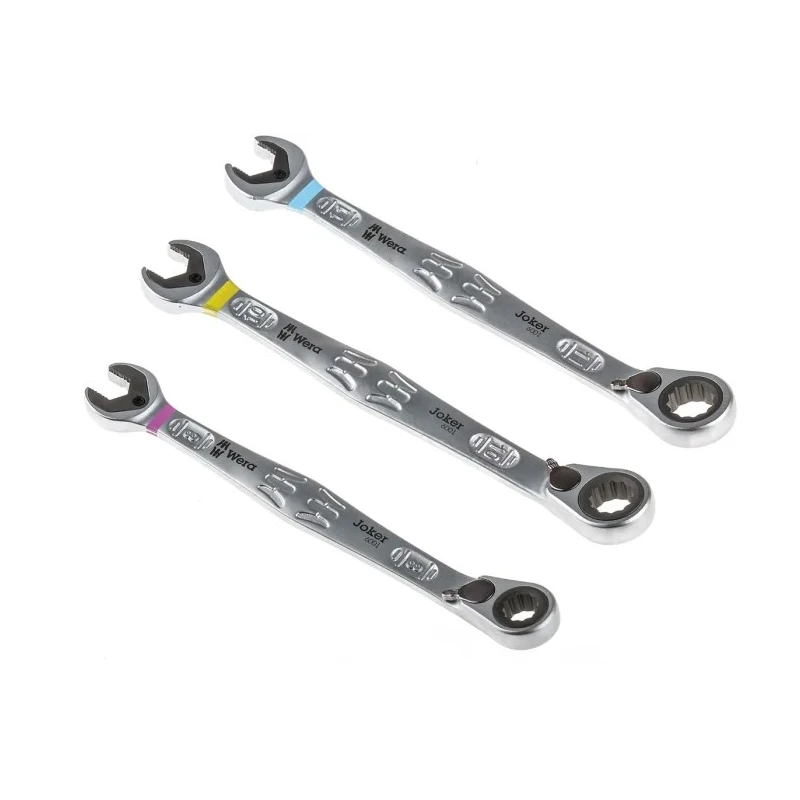 Wera 11-Piece Combination Ratchet Spanner Set 8 To 19 mm Chrome Molybdenum Steel 05020091001