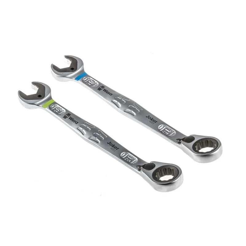 Wera 11-Piece Combination Ratchet Spanner Set 8 To 19 mm Chrome Molybdenum Steel 05020091001