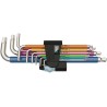 Wera 9 Piece L Metric Hex Key Set 1.5 to 10 mm Stainless Steel Chrome Finish 05022669001