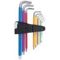 Wera 9 Piece L Metric Hex Key Set 1.5 to 10 mm Stainless Steel Chrome Finish 05022669001
