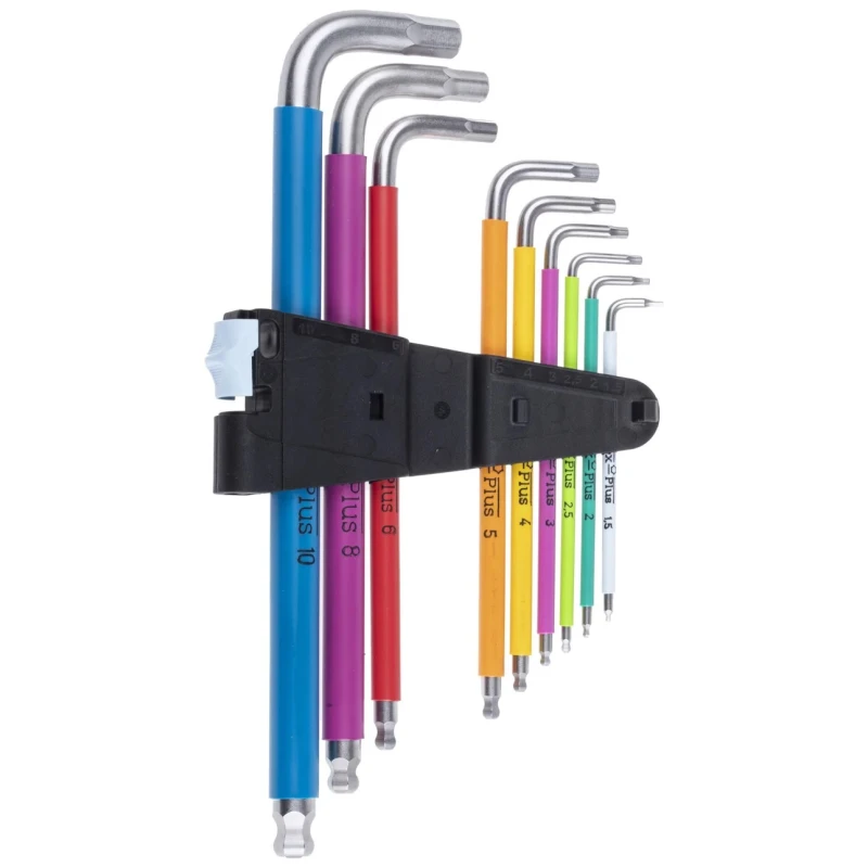 Wera 9 Piece L Metric Hex Key Set 1.5 to 10 mm Stainless Steel Chrome Finish 05022669001