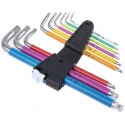 Wera 9 Piece L Metric Hex Key Set 1.5 to 10 mm Stainless Steel Chrome Finish 05022669001