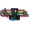 Wera 9-Piece Torx Key Set L Shape Long Arm Stainless Steel Black Laser Finish 05024179001