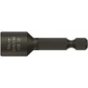 Wera Hex Screwdriver Bit 6.35 mm Drive, 5/16 inch Tip, 65 mm Overall Length, Magnetic Hex Drive 05066758001