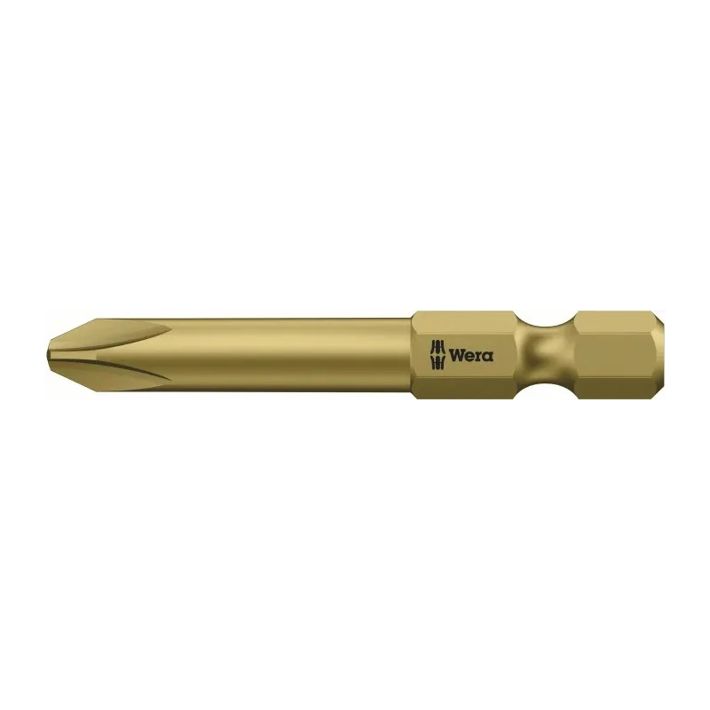 Wera Screwdriver Bit, PH1 Size, 70 mm Overall Length, Hexagonal Drive 05134370001