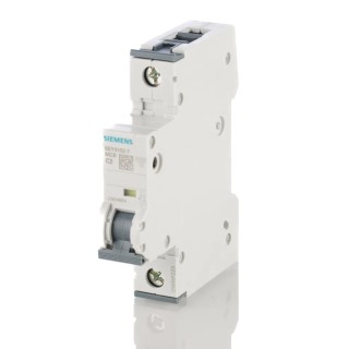 Siemens SENTRON Miniature Circuit Breaker 1-Pole 2A Type C 440V AC 440V DC 10 kA Breaking Capacity 5SY4102-7