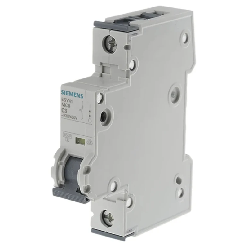 Siemens SENTRON Miniature Circuit Breaker 1-Pole 3A Type C 400V AC 60V DC 10kA Breaking Capacity 5SY4103-7