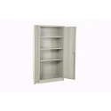 RS PRO Grey Mild Steel Lockable 2 Door Cabinet 1.83 m Height x 915 mm Width x 457 mm Depth 621-1694