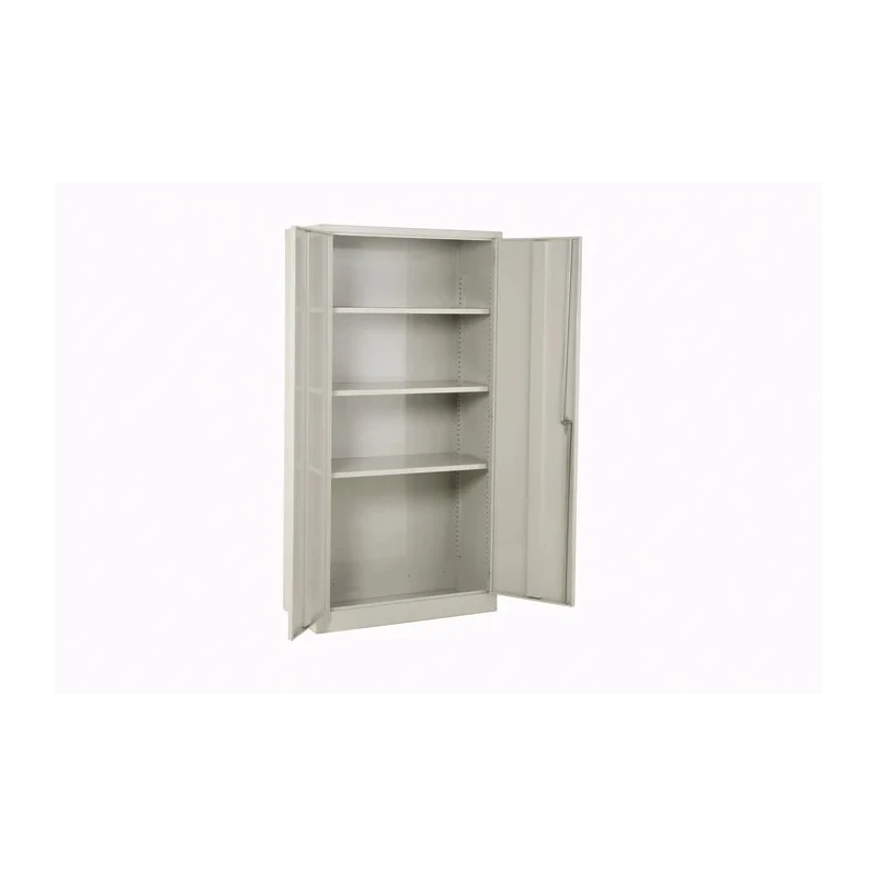 RS PRO Grey Mild Steel Lockable 2 Door Cabinet 1.83 m Height x 915 mm Width x 457 mm Depth 621-1694