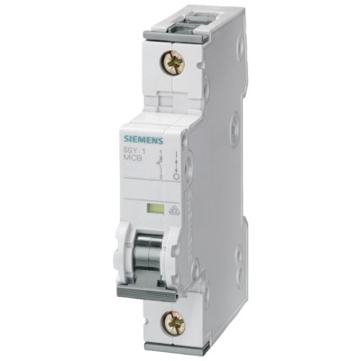 Siemens SENTRON Miniature Circuit Breaker 1-Pole 20A Type C 400V AC 60V DC 15kA Breaking Capacity 5SY7120-7