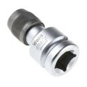 Wera 1/2 in Square Drive Chrome Vanadium Steel Socket Adapter 69mm Overall 05003641001