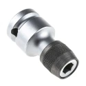 Wera 1/2 in Square Drive Chrome Vanadium Steel Socket Adapter 69mm Overall 05003641001
