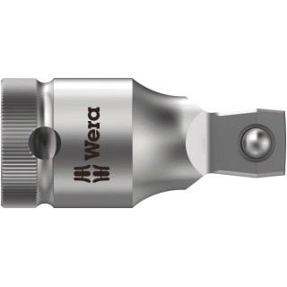 Wera 1/2 in Square Drive Adapter Socket 52mm Overall Chrome Vanadium Steel 05003639001