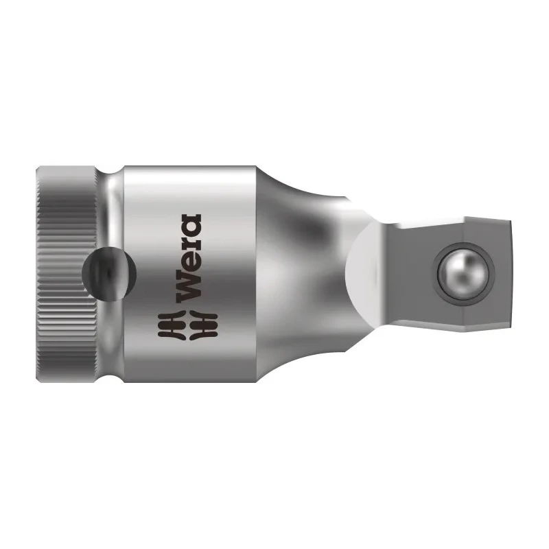 Wera 1/2 in Square Drive Adapter Socket 52mm Overall Chrome Vanadium Steel 05003639001